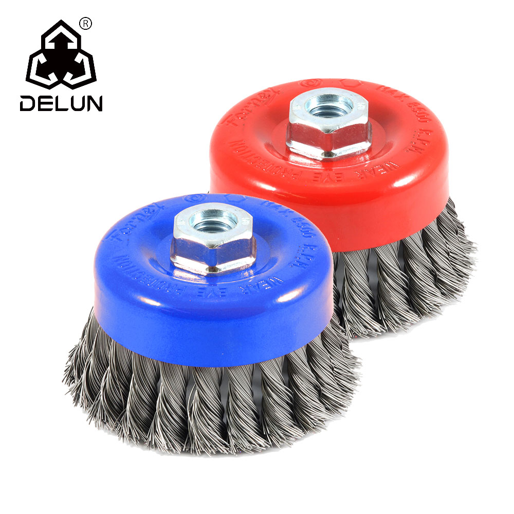 DELUN 3inch twisted knotted wire brush remmended goods Amazon supplier